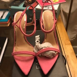Fashionnova light pink heels.